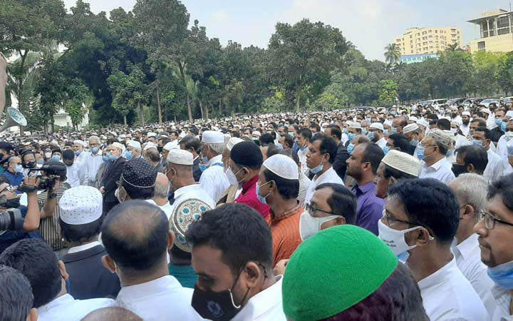 বাসেত মজুমদারের জানাজা জাতীয় ঈদগাহে সম্পন্ন
